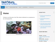 Tablet Screenshot of hawkfish.org